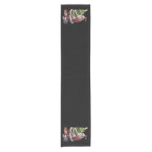 ビッグフートクリスマスツリーライトクリスマスサスカッチ恋人 ショートテーブルランナー (正面)