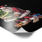 ビッグフートクリスマスツリーライトクリスマスサスカッチ恋人 フォトプリント            (角)