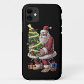 ビッグフートクリスマスツリーライトクリスマスサスカッチ恋人 Case-Mate iPhoneケース (裏面)