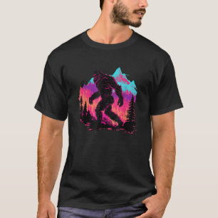 ビッグフートサスカッチクールイェティVAPORWAVE Tシャツ