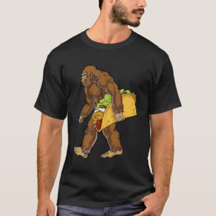 ビッグフートサスカッチ運のタコス Tシャツ