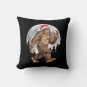 ビッグフートサンタクリスマスツリーライトクリスマスサスカッチ クッション (正面)