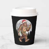 ビッグフートサンタクリスマスツリーライトクリスマスサスカッチ 紙コップ (正面)