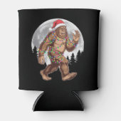 ビッグフートサンタクリスマスツリーライトクリスマスサスカッチ 缶クーラー (正面)