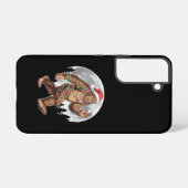 ビッグフートサンタクリスマスツリーライトクリスマスサスカッチ SAMSUNG GALAXYケース (裏面横)