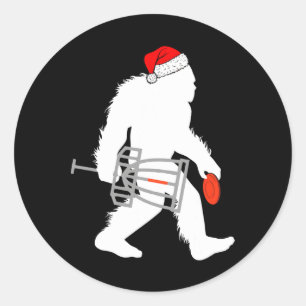 ビッグフートサンタディスクゴルフクリスマスディスクゴルファークリスマス ラウンドシール