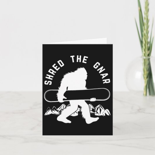 ビッグフートスノーボードシュレッダーガーナーサスカッチスノーボア カード (正面)