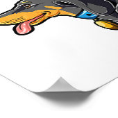 ビッグフートドッグウォークダシュントTサスカッチキッズメンズW ポスター (角)