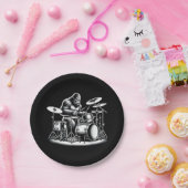 ビッグフートドラマー遊サスカッチズドラムミュージシャンB ペーパープレート (パーティー)