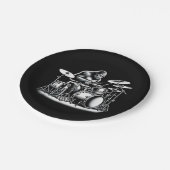 ビッグフートドラマー遊サスカッチズドラムミュージシャンB ペーパープレート (アングル)