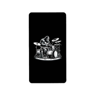 ビッグフートドラマー遊サスカッチズドラムミュージシャンB ラベル