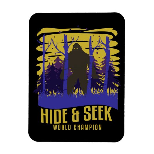 ビッグフートハイドアンドシークチャンピオンサスカッチ信者 マグネット (縦)