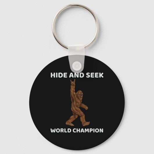 ビッグフートハイドアンドシークワールドチャンピオンおもしろいことわざBi キーホルダー (正面)