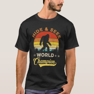 ビッグフートハイドアンドシークワールドチャンピオンサスカッチRet Tシャツ