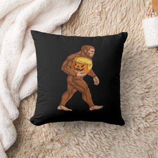 ビッグフートハロウィーントランプキンパンプキンクラシック クッション (ブランケット)