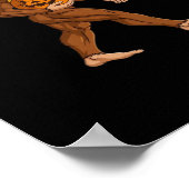 ビッグフートハロウィーントランプキンパンプキンクラシック ポスター (角)