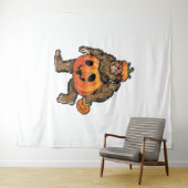 ビッグフートハロウィーンパンプキンハロウィーン タペストリー (インサイチュ(横))