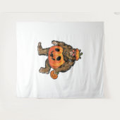 ビッグフートハロウィーンパンプキンハロウィーン タペストリー (正面(横))