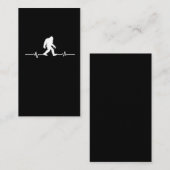 ビッグフートハートビートユーモアおもしろいサスカッチファン 名刺 (正面/裏面)