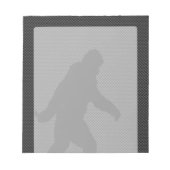 ビッグフートブラックシルエット炭素繊維スタイル ノートパッド (正面)