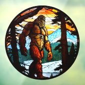 ビッグフートプロールズマウンテンフォレストフェイクステンドグラス ウィンドウサイン (シート3)