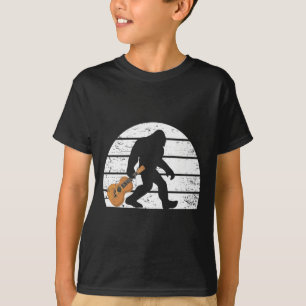 ビッグフートミュージシャンサスカッチアコースティックギター奏者 Tシャツ