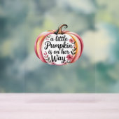 ビッグフートルカボンプキンサンクスギビングクラシックデイT- アクリルサイン (ニュートラル)