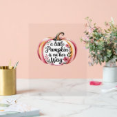 ビッグフートルカボンプキンサンクスギビングクラシックデイT- アクリルサイン (ウェディング)