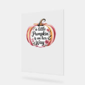 ビッグフートルカボンプキンサンクスギビングクラシックデイT- アクリルサイン (傾斜)