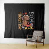 ビッグフートルカボンプキンサンクスギビングクラシックデイT- タペストリー (インサイチュ(横))