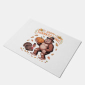 ビッグフートルカボンプキンサンクスギビングクラシックデイT- ドアマット (アングル)