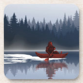 ビッグフートレイクカヌワイルダネスパインフォレストキャンプ コースター (正面)