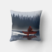 ビッグフートレイクカヌワイルダネスパインフォレスト クッション (裏面)