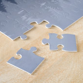 ビッグフートレイクカヌワイルダネスパインフォレスト ジグソーパズル (側面)