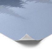 ビッグフートレイクカヌワイルダネスパインフォレスト ポスター (角)