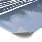 ビッグフートレイクカヌワイルダネスパインフォレスト ポスター (角)