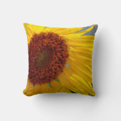 ビッグブライトサンフラワーボタニカルフローラ装飾用クッション クッション (正面)