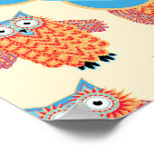 ビッグブライトナイトフクロウのポスター – 子供用ルーム ポスター (角)