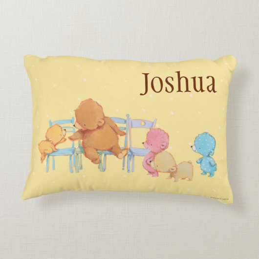 ビッグブラウンベア&フレンズ共有フォーチェア アクセントクッション (裏面)