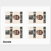 ビッグブラザーがステッカーを見ている 長方形シール (シート)