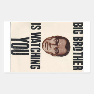 ビッグブラザーがステッカーを見ている 長方形シール