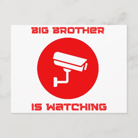 ビッグブラザーが見ている 1984 ingsoc ポストカード (正面)