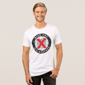 ビッグブラザーさん残念 抗デジタルID トライブレンドTシャツ (正面全面)