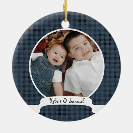 ビッグブラザーとしての初のクリスマス セラミックオーナメント (裏面)