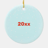 ビッグブラザーとベビーシスターパーソナライズされた セラミックオーナメント (裏面)