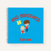 ビッグブラザーとベビーシスターパーソナライズされた ノートブック (正面)