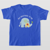 ビッグブラザーになるゾウとビーチボール  Tシャツ (レイダウン)