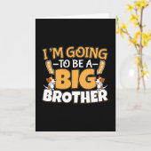 ビッグブラザーになる – 新生児兄弟姉妹 カード (黄色い花)