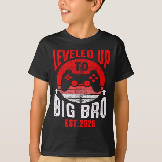 ビッグブラザーにレベルアップ2026ビッグBroに昇格 Tシャツ (正面)