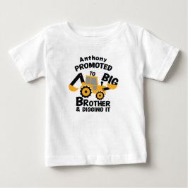 ビッグブラザーに昇格したよ 赤ちゃん用ファインジェージーTシャツ ベビーTシャツ